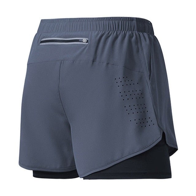 Sneldrogende heren hardloopshorts met rits, zwart, ademend, ideaal voor sport en fitness, maat M