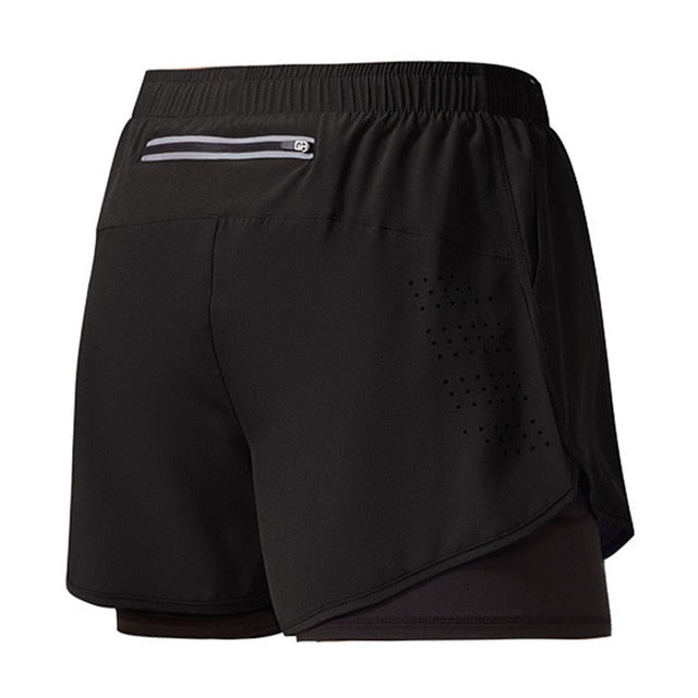 Sneldrogende heren hardloopshorts met rits, zwart, ademend, ideaal voor sport en fitness, maat M