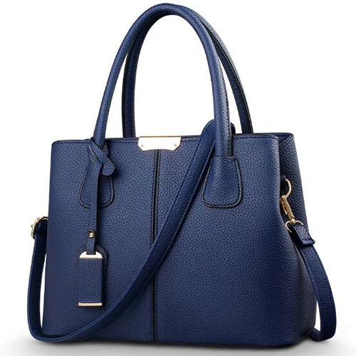 Zwarte dames crossbody tas van kunstleer, elegant en ruim, voor stijlvolle vrouwen in het dagelijks leven en bij gelegenheden.
