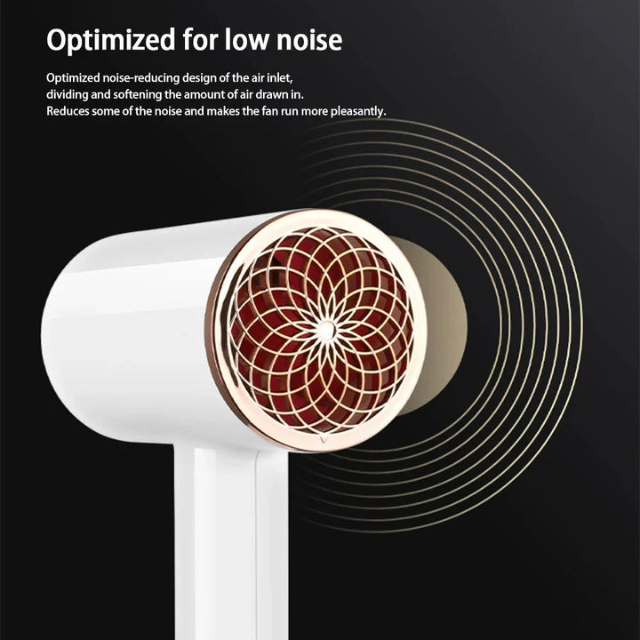 Zwarte 2400W haardroger met ionentechnologie, ergonomische grip en koude/warme luchtfunctie voor professionele styling.