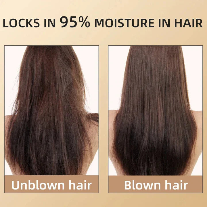 "Schwarzer 2400W Haartrockner mit Ionentechnologie, ergonomischem Griff und Kalt-/Warmluftfunktion für Profi-Styling."