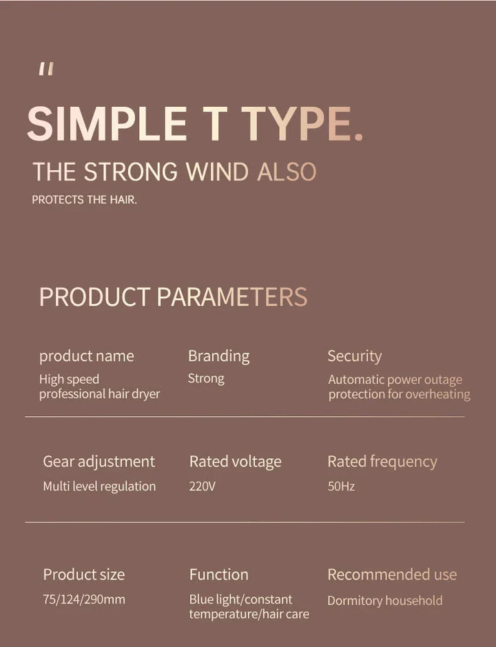 "Schwarzer 2400W Haartrockner mit Ionentechnologie, ergonomischem Griff und Kalt-/Warmluftfunktion für Profi-Styling."