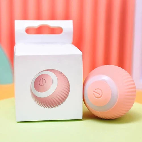 Zelfbewegende, oplaadbare Power Ball voor katten en honden, Aqua Groen, interactief huisdierspeelgoed.