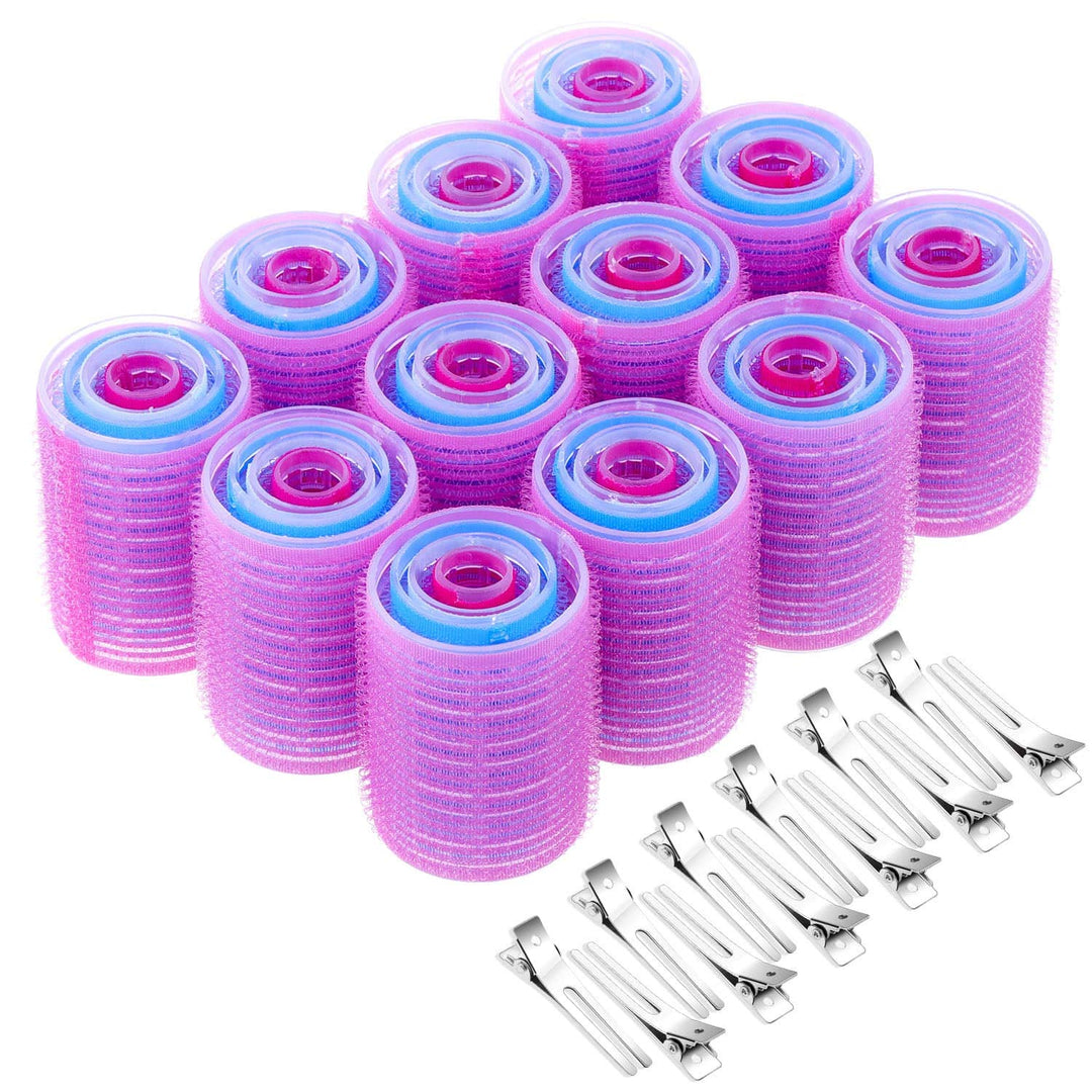 Zelfklevende haarrollers in diverse maten voor volumineuze, hittevrije krullen. Eenvoudig in gebruik, zacht voor het haar.