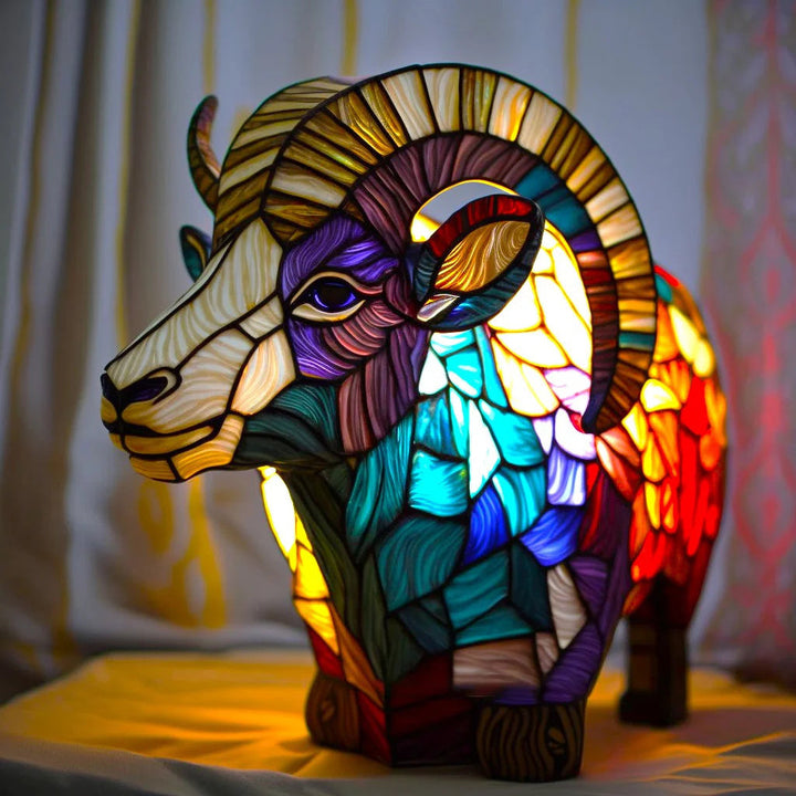 Hars dieren nachtlampje, zachte sfeerverlichting voor slaapkamer of als uniek interieur accent.