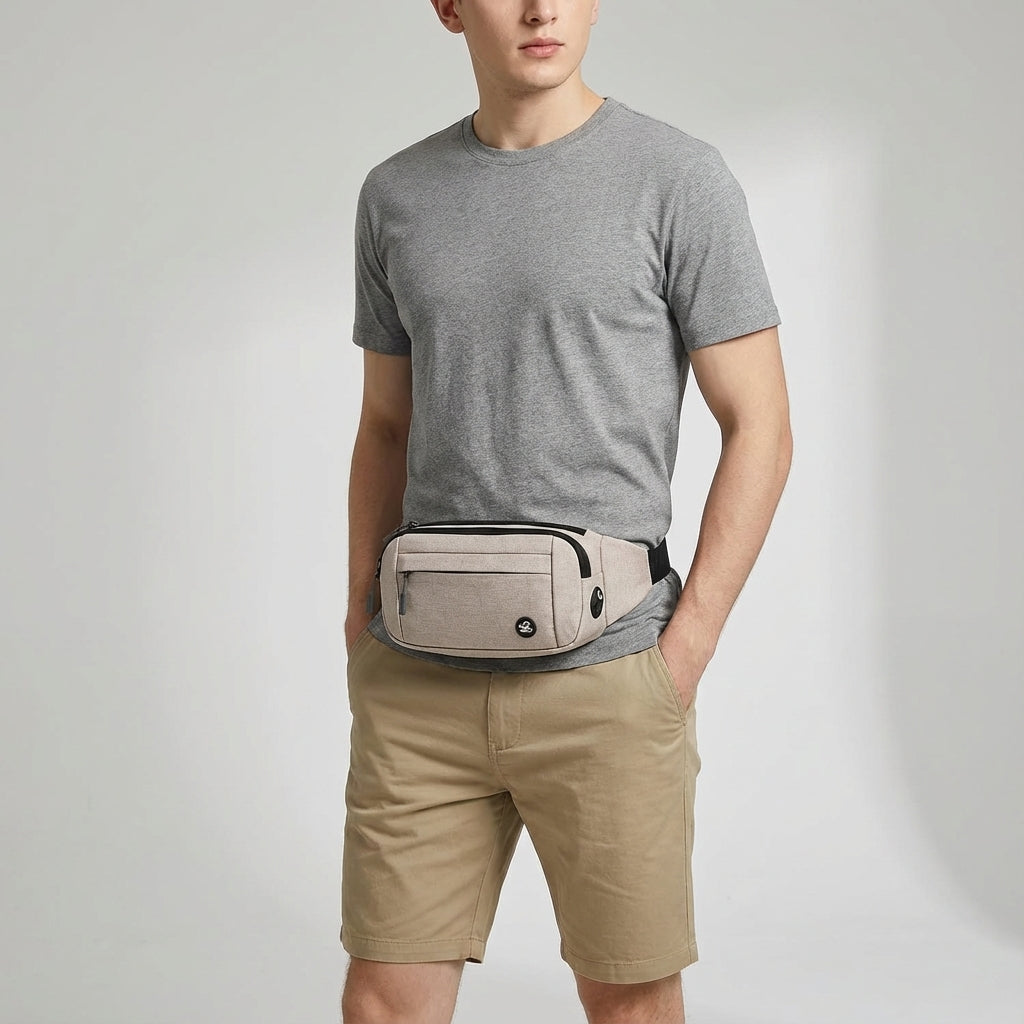 Slank AquaHipz heuptasje, waterdicht en comfortabel voor joggen en sport. Geschikt voor unisex.