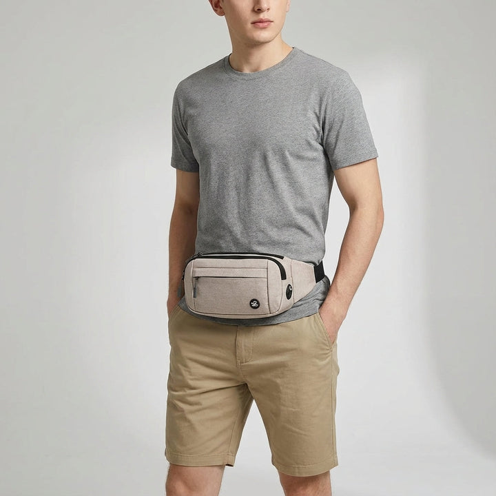 Slank AquaHipz heuptasje, waterdicht en comfortabel voor joggen en sport. Geschikt voor unisex.
