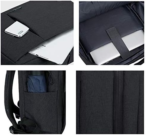 Moderne dagrugzak met geïntegreerde USB-poort, waterdicht en slank, geschikt voor laptops tot 15.6 inch.