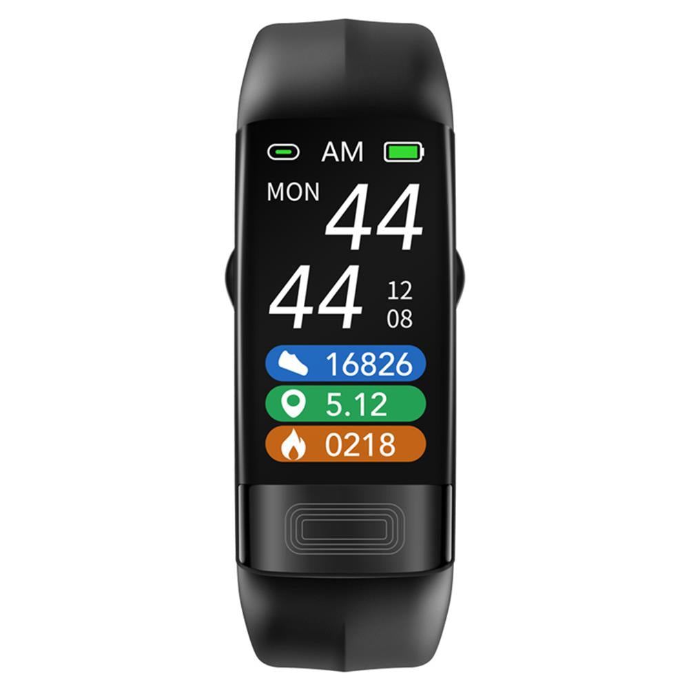 Smart band met bloeddrukmeter, ECG & slaaptracker. Elegant design, van duurzaam silicone.
