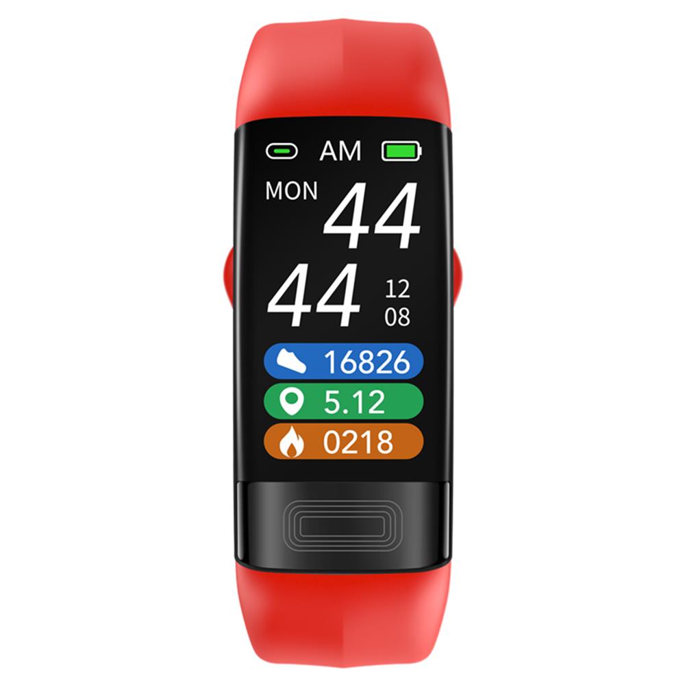 Smart band met bloeddrukmeter, ECG & slaaptracker. Elegant design, van duurzaam silicone.
