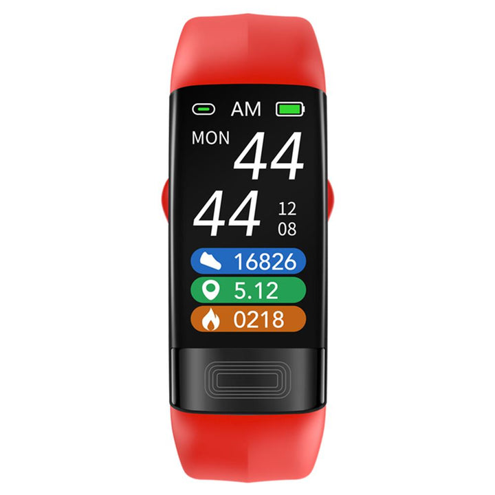 Smart band met bloeddrukmeter, ECG & slaaptracker. Elegant design, van duurzaam silicone.