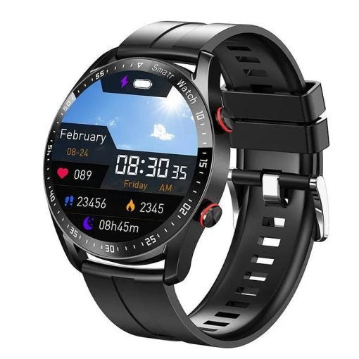 Smartwatch met breedbeeldscherm, bloedglucose- en gezondheidstracking, NFC-compatibel, ideaal voor gezondheidsmonitoring