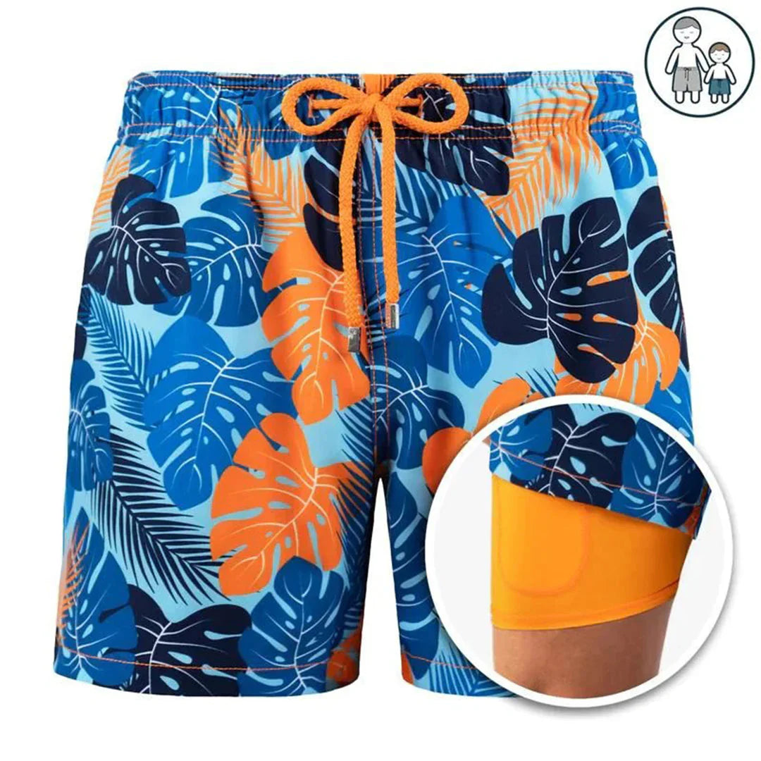 Stijlvolle sneldrogende zwembroek heren met uniek patroon. Perfect voor elke zomerse activiteit.