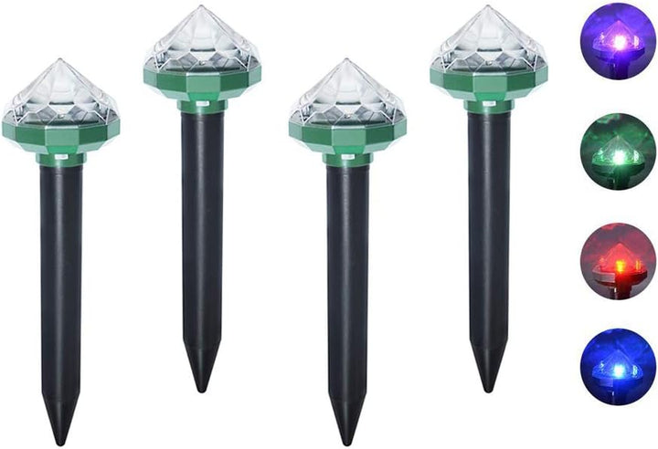 Dierenverjager op zonne-energie: effectieve, weerbestendige bescherming tegen knaagdieren met zonne-energie in de tuin, milieuvriendelijk