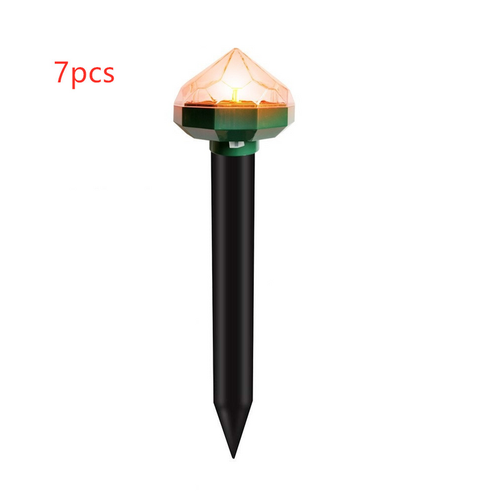 Dierenverjager op zonne-energie: effectieve, weerbestendige bescherming tegen knaagdieren met zonne-energie in de tuin, milieuvriendelijk