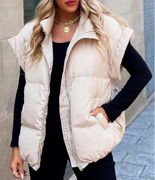 Heerlijk warm en comfortabel dames puffer vest. Gewatteerd, mouwloos en stijlvol voor elke outfit.