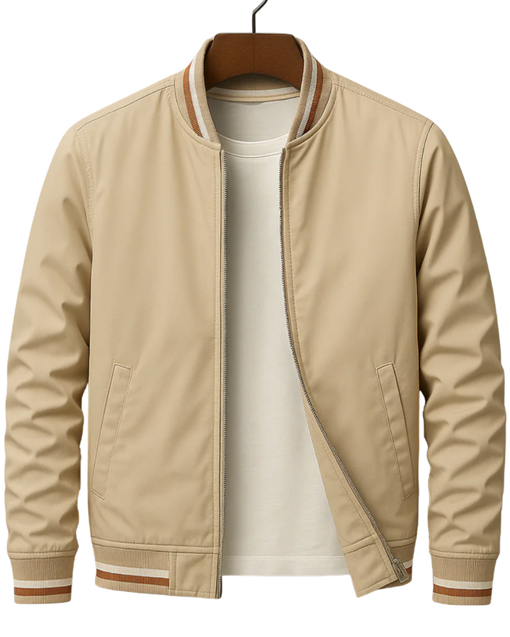 Comfortabel heren bomberjack met rits, ideaal voor een stijlvolle en casual dagelijkse outfit.