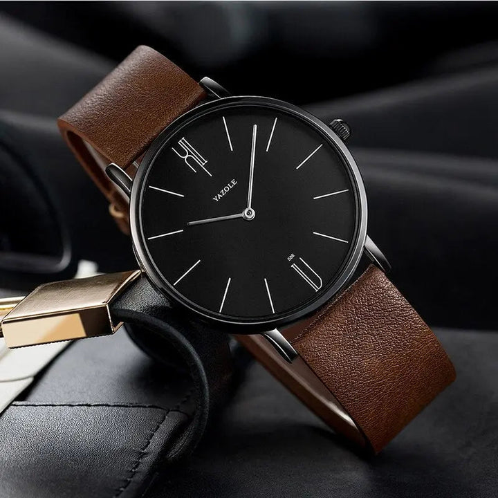 Stijlvol heren horloge 'Henry', perfect vintage accessoire dat elegantie uitstraalt.