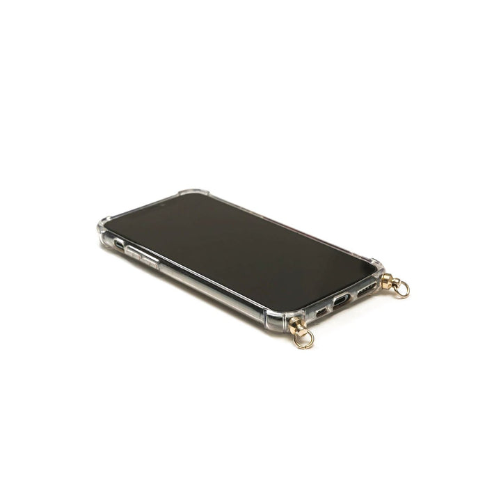 Trendy en stijlvol iPhone hoesje, de Lily, met geïntegreerde koordhaken voor bescherming en handsfree gebruik.