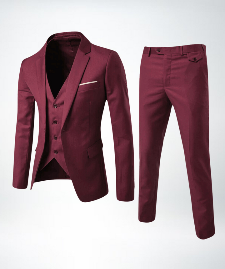 Zakelijk Lucas herenpak, driedelig met colbert en pantalon, uitermate geschikt voor een professionele uitstraling.