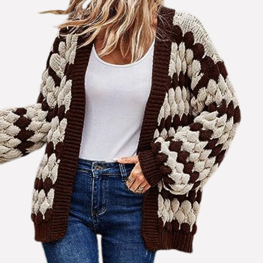 Comfortabel casual open-front vest voor vrouwen, ideaal als warm laagjesstuk. Perfecte herfst- en winterkleding.