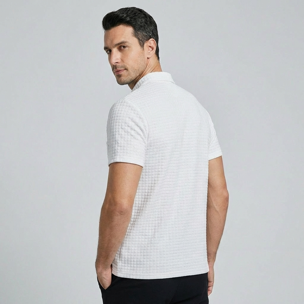 Comfortabel heren poloshirt slim-fit, veelzijdig voor dagelijkse nette of casual herenkleding.