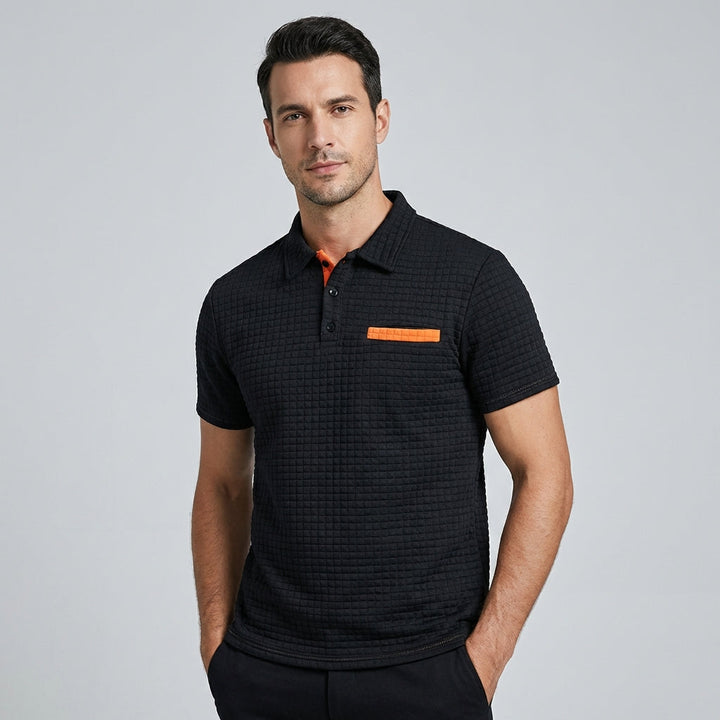 Modern heren slim-fit poloshirt voor lente/zomer. Perfecte casual én nette kleding voor elke dag.