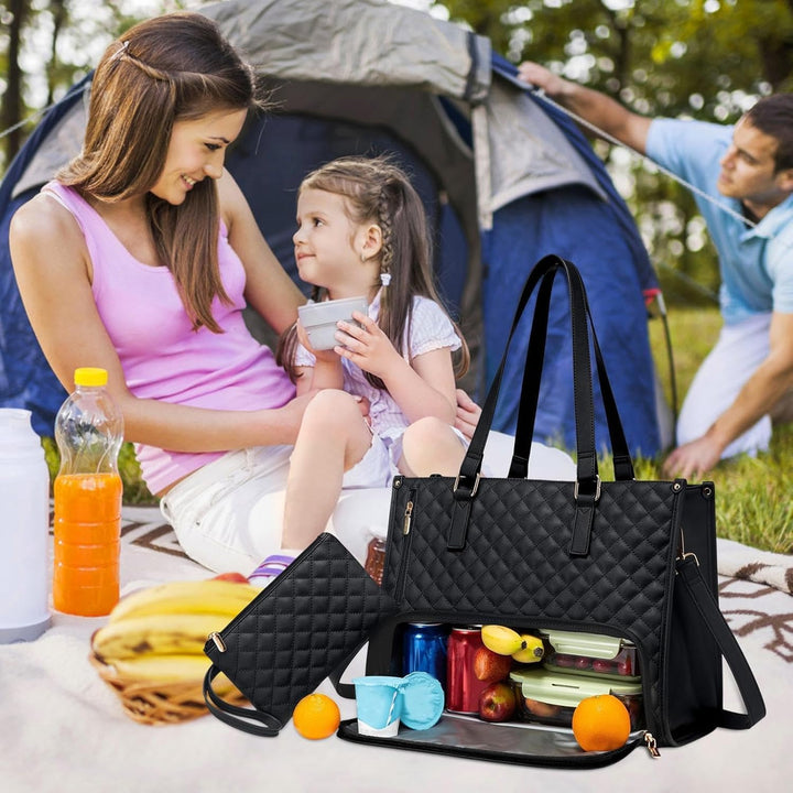 Functionele geïsoleerde lunchtas met apart laptopvak, ideaal voor werk of reizen. Praktisch & ruim.