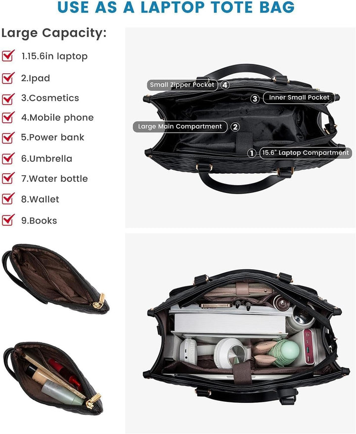 Veelzijdige dagelijkse werktas met koelfunctie voor lunch en beschermend laptopvak. Comfortabel & duurzaam.