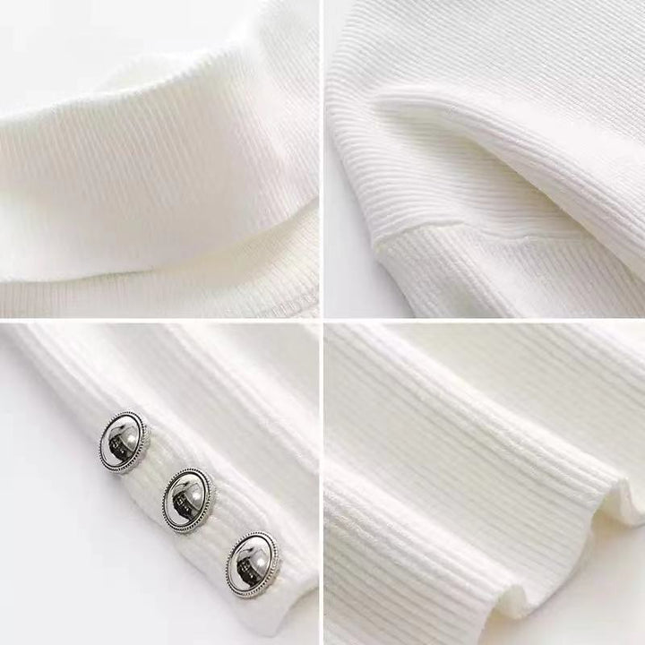 Hoogwaardige MitzisShirt dames coltrui, een comfortabele en elegante top voor dagelijkse mode en speciale gelegenheden.