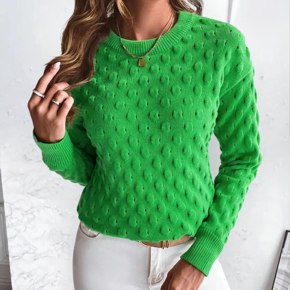 Comfortabele en veelzijdige kasjmier dames trui, perfect voor een elegante of casual mode outfit.