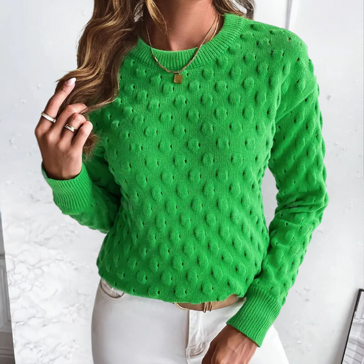 Comfortabele en veelzijdige kasjmier dames trui, perfect voor een elegante of casual mode outfit.