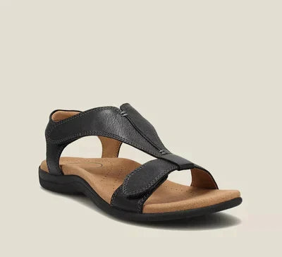 Stijlvolle dames orthopedische sandalen met voetboogsteun, verstelbare banden en comfortabele zool voor zomerse dagen.