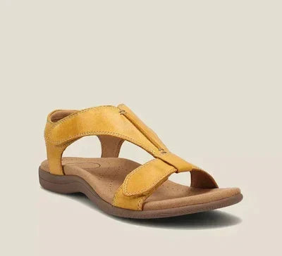 Comfortabele dames zomersandalen met orthopedische voetboogondersteuning en ergonomisch ontwerp voor langdurig draagcomfort.