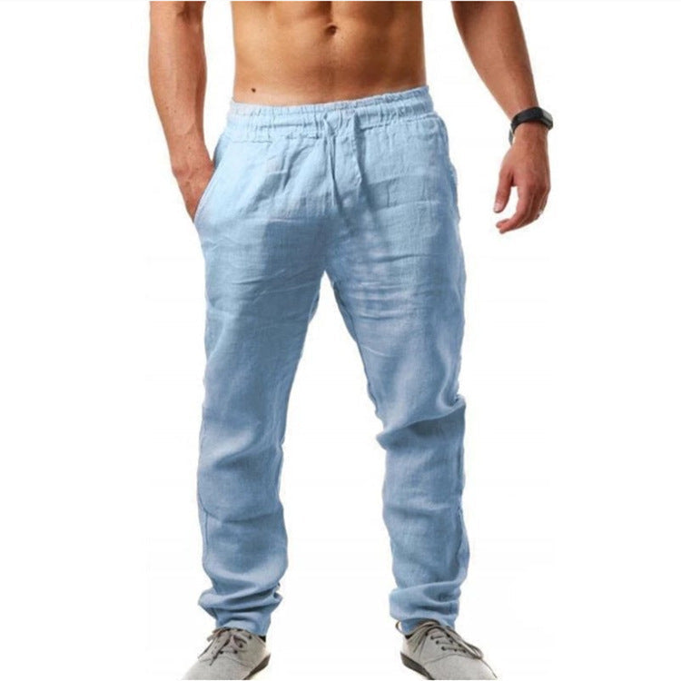 Elegante Matthijs herenbroek met losse pasvorm, biedt zowel comfort als stijl voor zomerse gelegenheden.