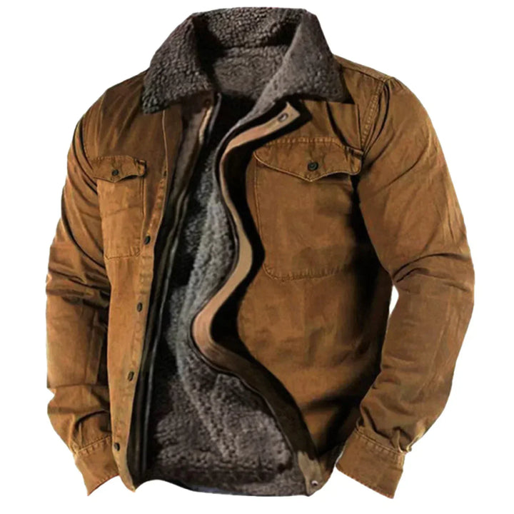 Stijlvolle en warme Noah herenwinterjas, perfect voor comfort en bescherming tegen koude dagen. Gevoerde casual jas.