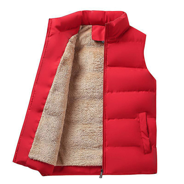 Heren bodywarmer met bont, een stijlvol en warm vest uit de nieuwe collectie, ideaal voor koude dagen.