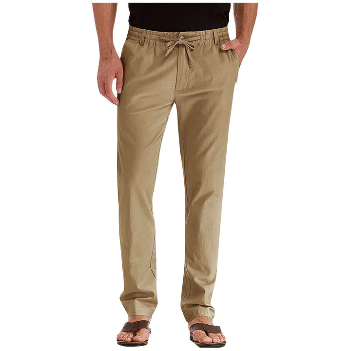 Stijlvolle heren casual zomerbroek met losse pasvorm. Comfortabel en modern voor lente en zomer.