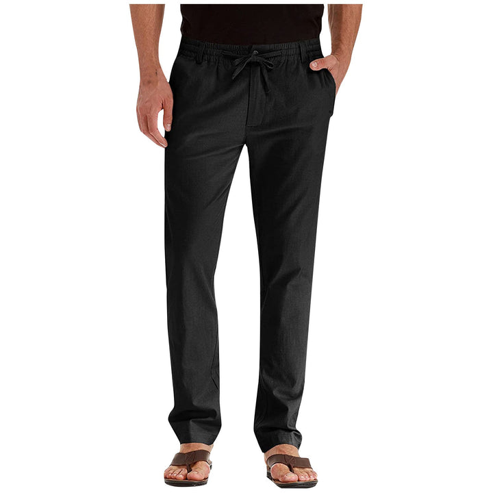 Heren casual broek met losse pasvorm, ideaal voor een relaxte maar stijlvolle lente- en zomer outfit.