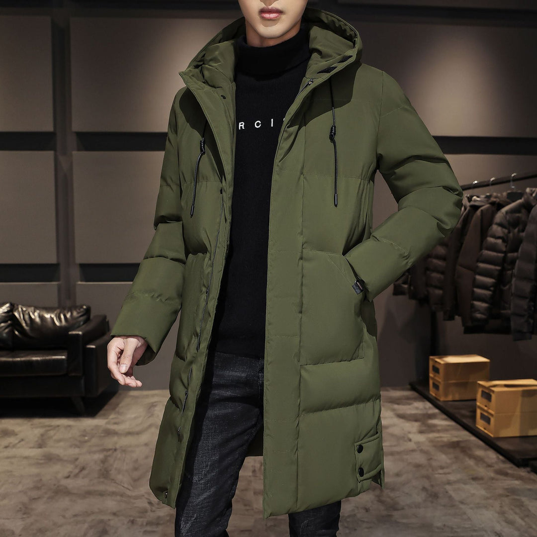 Robuuste heren winterparka, winddicht en extra warm, perfect voor buitenactiviteiten.