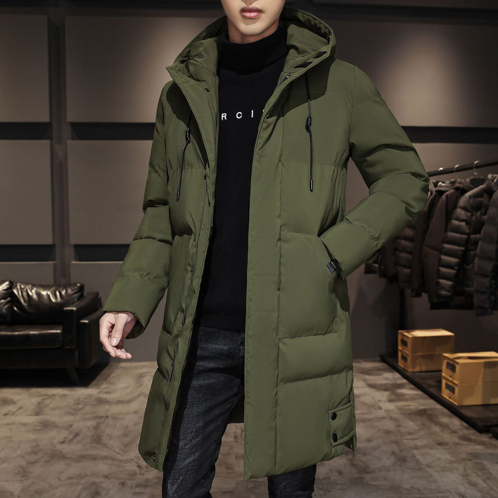 Robuuste heren winterparka, winddicht en extra warm, perfect voor buitenactiviteiten.