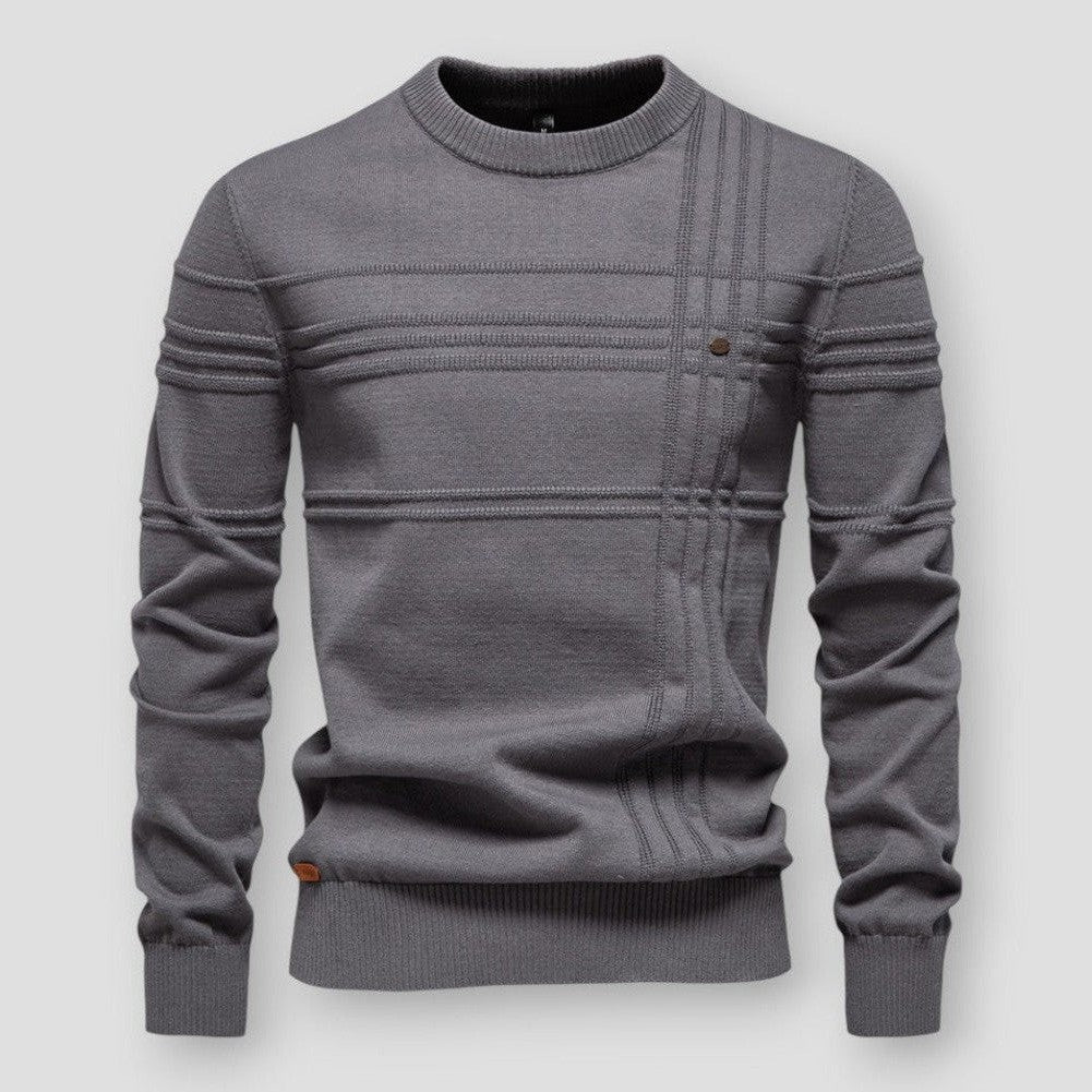 Stijlvolle heren ronde hals trui, perfect voor een tijdloze, comfortabele casual look.