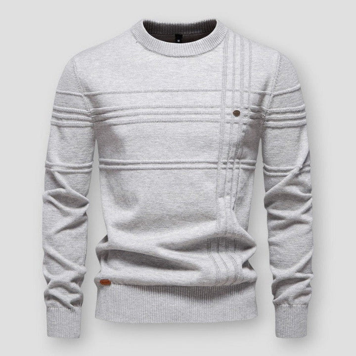 Heren ronde hals trui voor tijdloze stijl en optimaal comfort; een must-have voor elke garderobe.