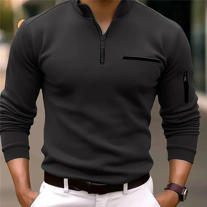 Comfortabele Lorenzo heren trui met regular fit en kwart rits. Ideaal voor casual en stijlvolle outfits.