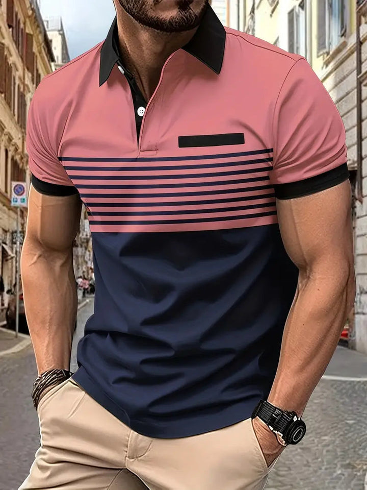 Comfortabele casual slim fit herenpolo, perfecte pasvorm en ademend voor de zomerse herenmode.