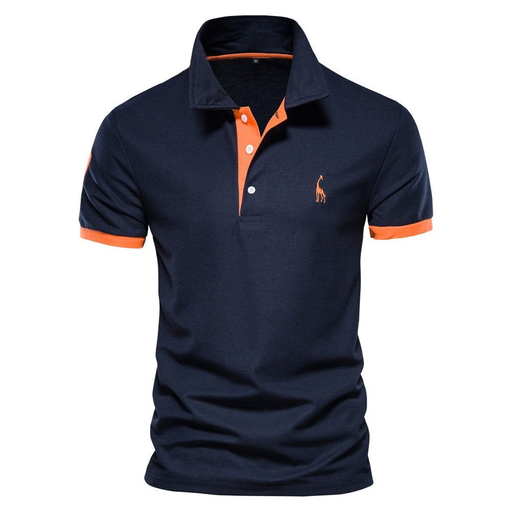 Luxe herenpolo met klassieke kraag en knoopsluiting. Comfortabele kleding voor elke gelegenheid.