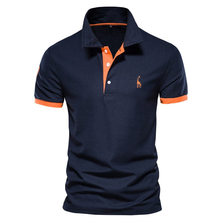Luxe herenpolo met klassieke kraag en knoopsluiting. Comfortabele kleding voor elke gelegenheid.