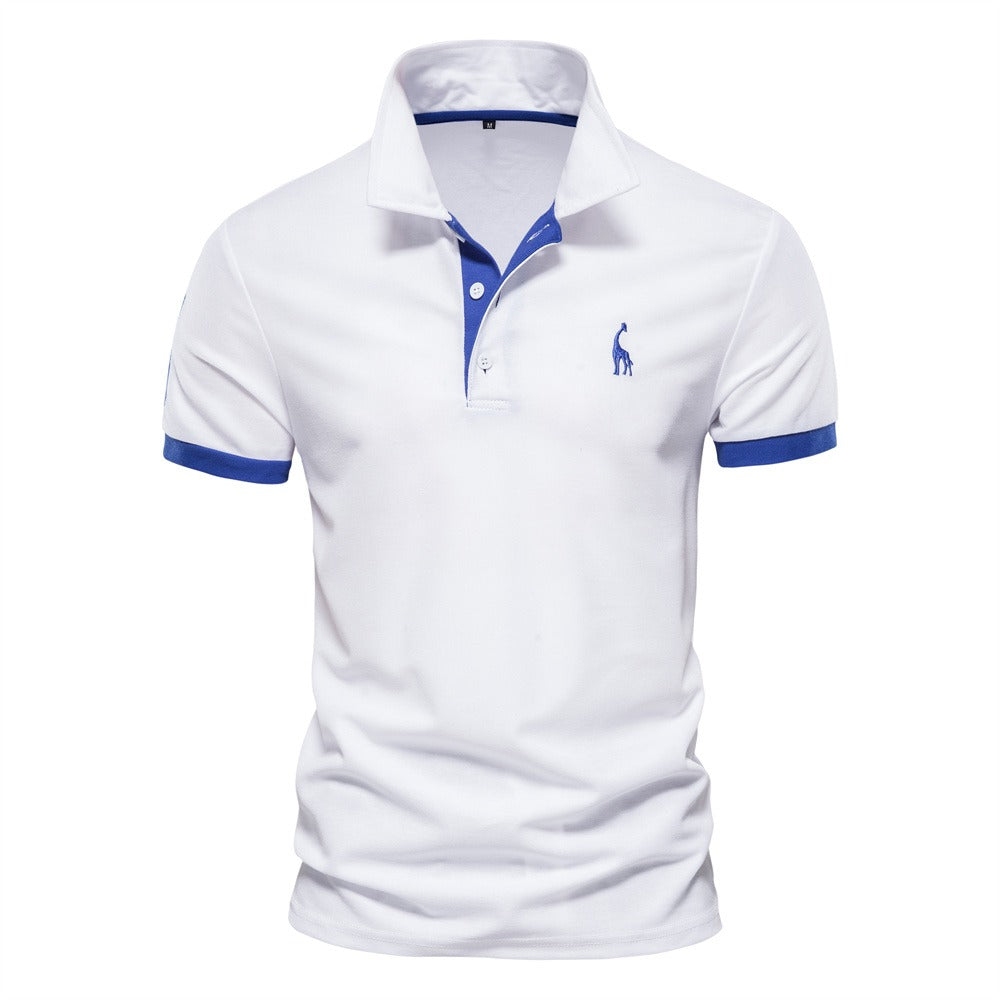 Modieuze herenpolo, perfect voor een smart-casual look. Comfortabele korte mouw kleding voor heren.