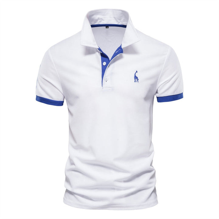 Modieuze herenpolo, perfect voor een smart-casual look. Comfortabele korte mouw kleding voor heren.