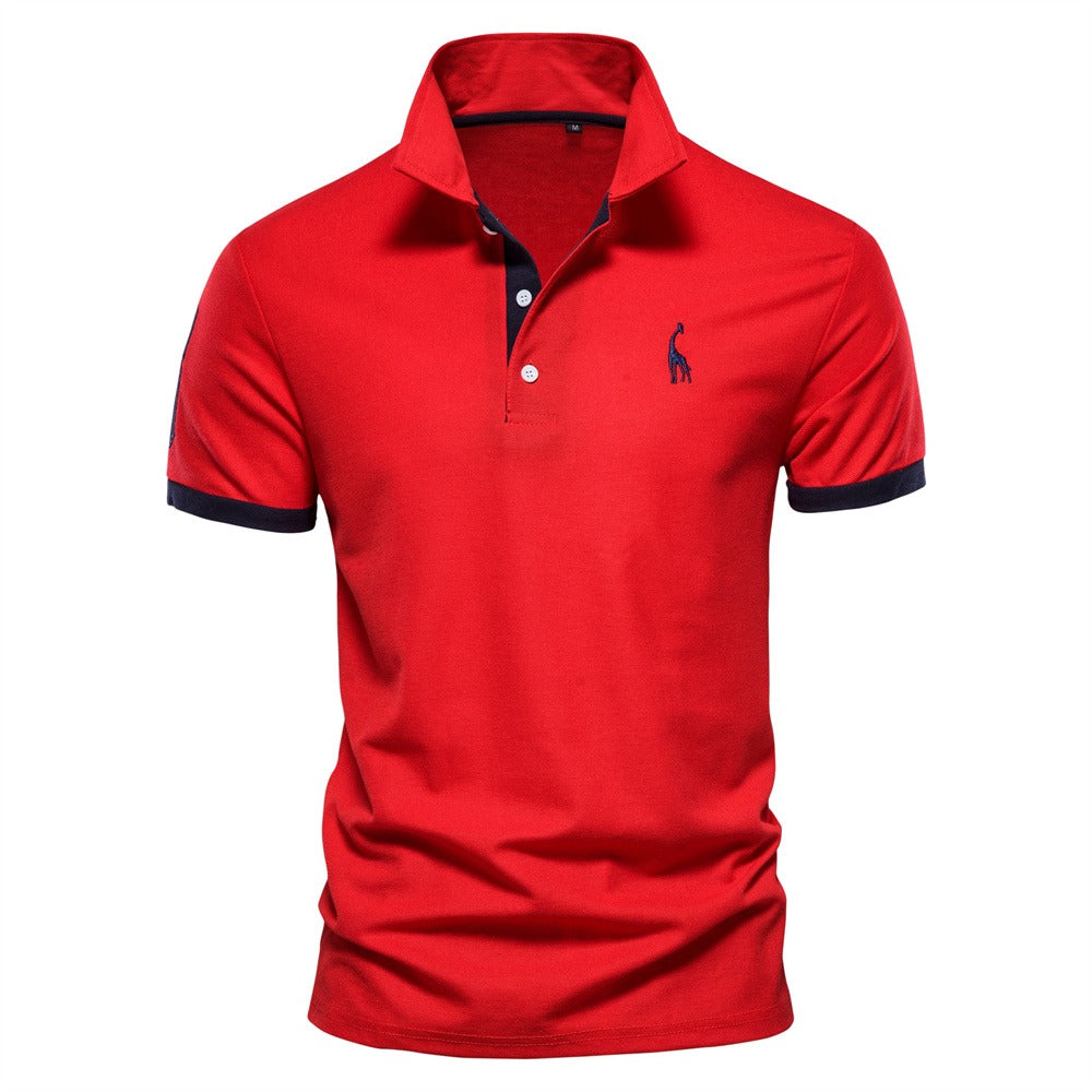 Lichtgewicht heren poloshirt, stijlvol en comfortabel. Essentiële lentemode en zomerkleding voor mannen.